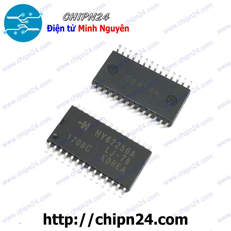 [1 CON] (SOP) IC Dán HY62256 SOP-28 (SMD) (HY62256A HY62256ALJ-70 62256 RAM 256K)