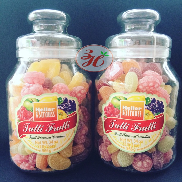 Kẹo trái cây hủ 966g date T10/22 Đức