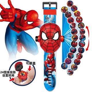 Đồng hồ cho bé trai, đồ chơi đồng hồ hình superman có chiểu hình