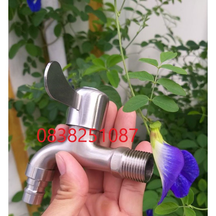 Vòi hồ tay gạt Inox 304 - Có 2 loại