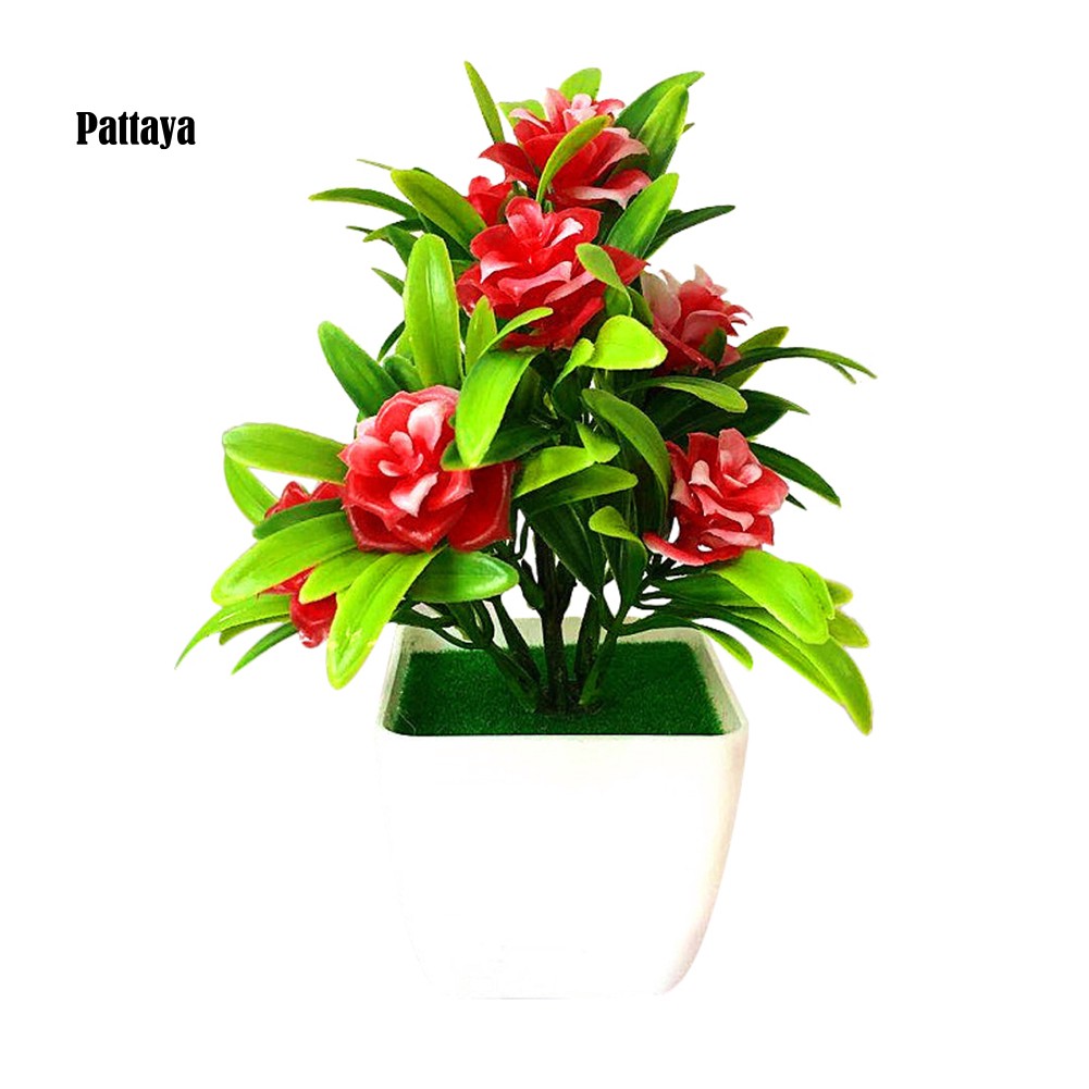 1 Cành Hoa Hồng Nhân Tạo Dùng Cho Trang Trí