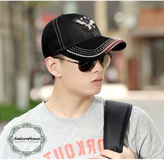 Mũ lưỡi trai bóng chày thêu đại bàng phong cách, nón kết nam phong cách bụi bặm freesize