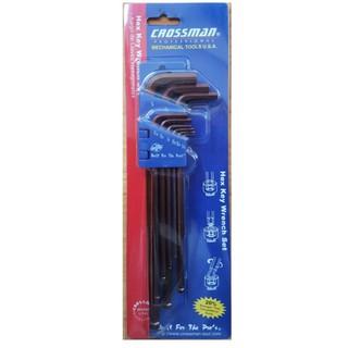 BỘ CHÌA LỤC GIÁC BI NÂU 9 CÁI CROSSMAN HỆ INCH (66-199) - Siêu Thị Diệp Quân