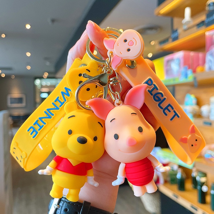 Móc khóa kim loại hình búp bê hoạt hình mới