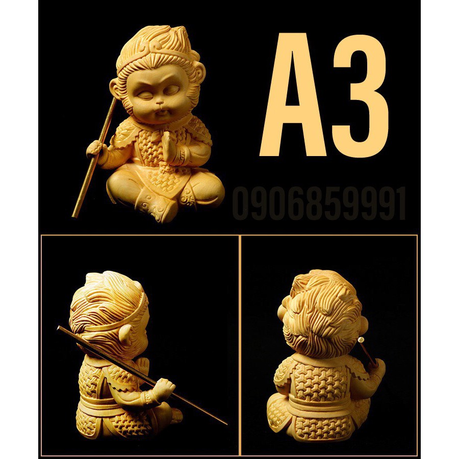 Tượng Tôn Ngộ Không,Tề Thiên Đại Thánh - Gỗ Hoàng Dương