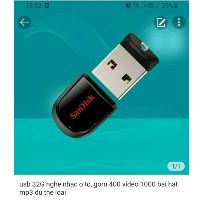 USB 32G MINI NGHE NHAC Ô TÔ GỒM 400 VIDEO VÀ 1000 BẢN NHẠC MP3 ĐỦ THỂ LOẠI
