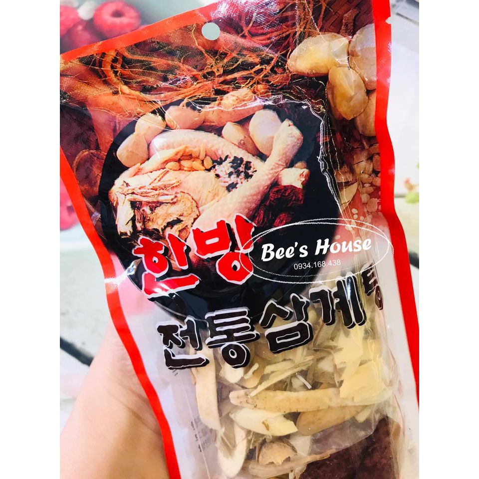 Nguyên Liệu Sâm Hầm Gà Hàn Quốc