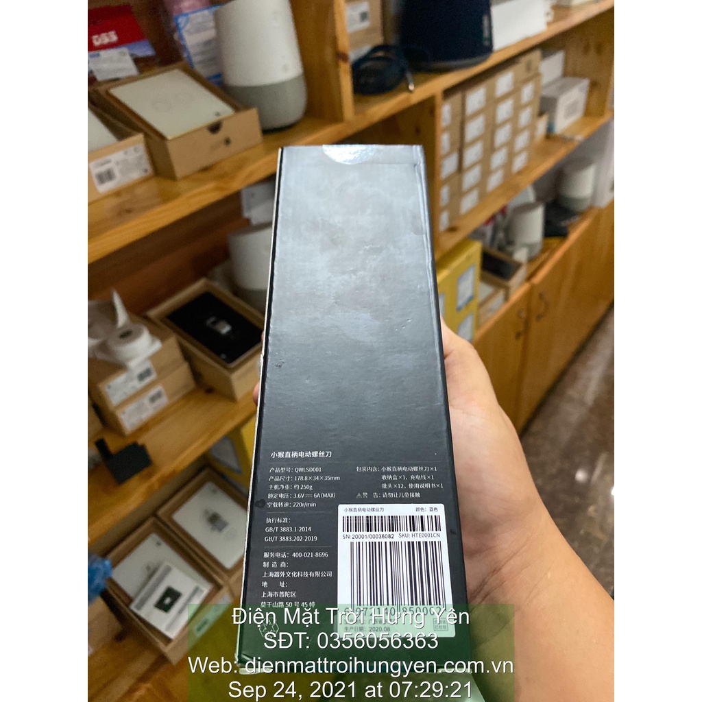 Tua Vít Điện Xiaomi Hoto 3 Tốc Độ Kèm Hộp Đựng Có Đèn LED Với 12 Mũi Tua Vít...nhỏ gọn tiện thích hơp tháo đồ điện....