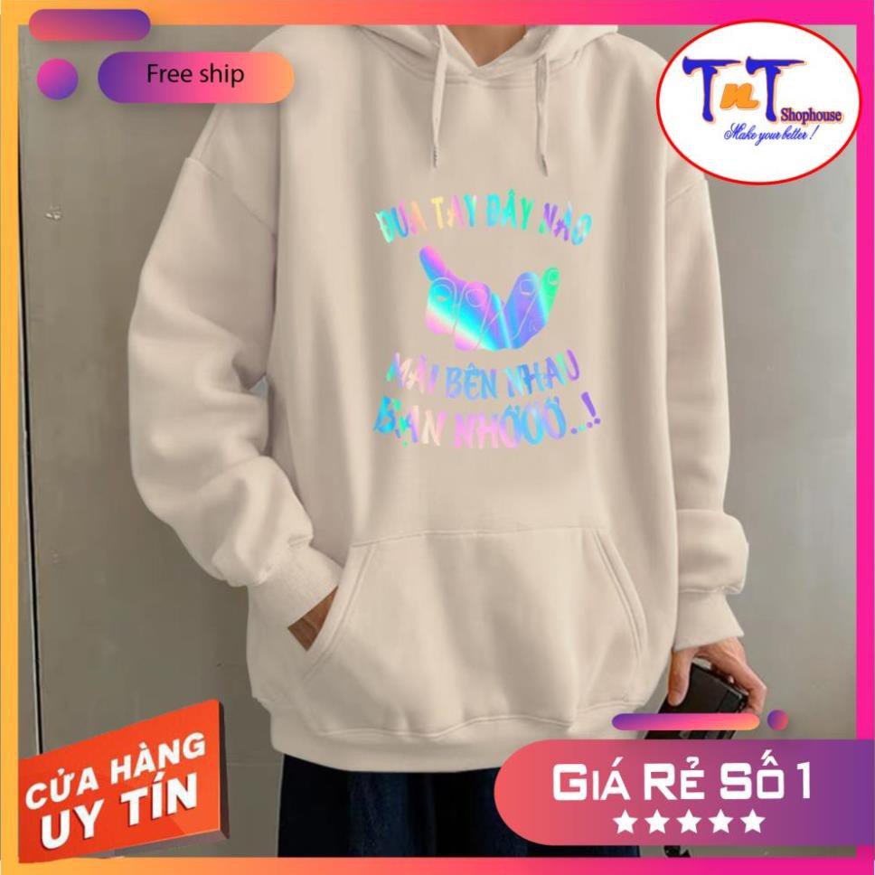 [GIÁ GÓC] AS30 Áo khoác Sweater Đưa Tay Đây Nào  Phản Quang cá tính, cổ tròn thời trang, chống tic uv, giữ ấm cực tốt