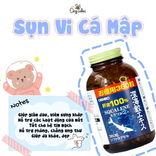 Viên uống sụn vi cá mập Orihiro Squalene Nhật Bản 360 viên/hộp