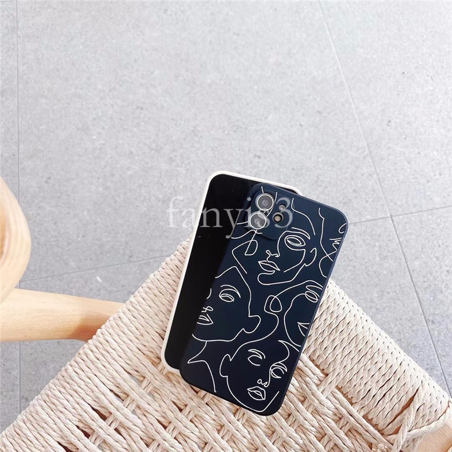 Ốp Lưng Silicone Họa Tiết Gương Mặt Cô Gái Thời Trang Cho Iphone 12 11 Pro Max 12 Mini Xr Xs Max Se 2020 8 7 Plus | BigBuy360 - bigbuy360.vn