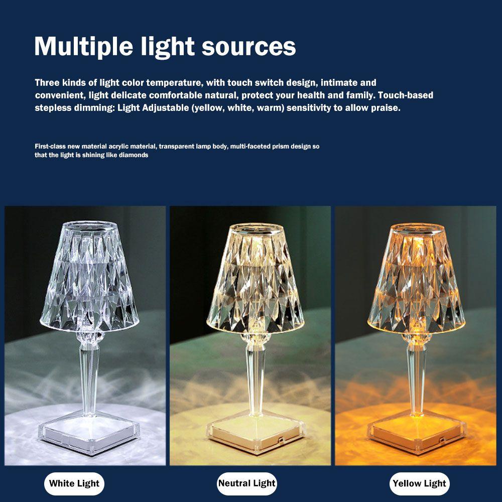 YIYU Đèn Ngủ Bóng LED Để Bàn Trang Trí Phòng Ngủ / Quán Bar Chất Liệu Acrylic