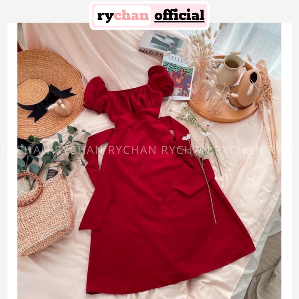Đầm Nữ Dự Tiệc Cưới Dáng Dài Trễ Vai Nhúng Ngực Bo Eo Tôn Da Tôn Dáng Màu Đỏ [ẢNH THẬT CUỐI] - DX9873