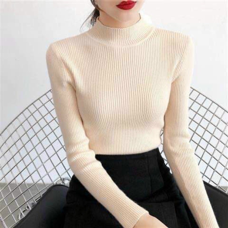 Áo len tăm cổ 5 phân