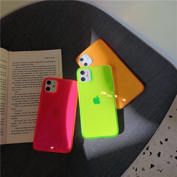 Ốp điện thoại TPU màu neon cho IPHONE 11PROMAX XS X 7 8 7PLUS XR XSMAX 11PRO 8PLUS SE 2020 11 | BigBuy360 - bigbuy360.vn