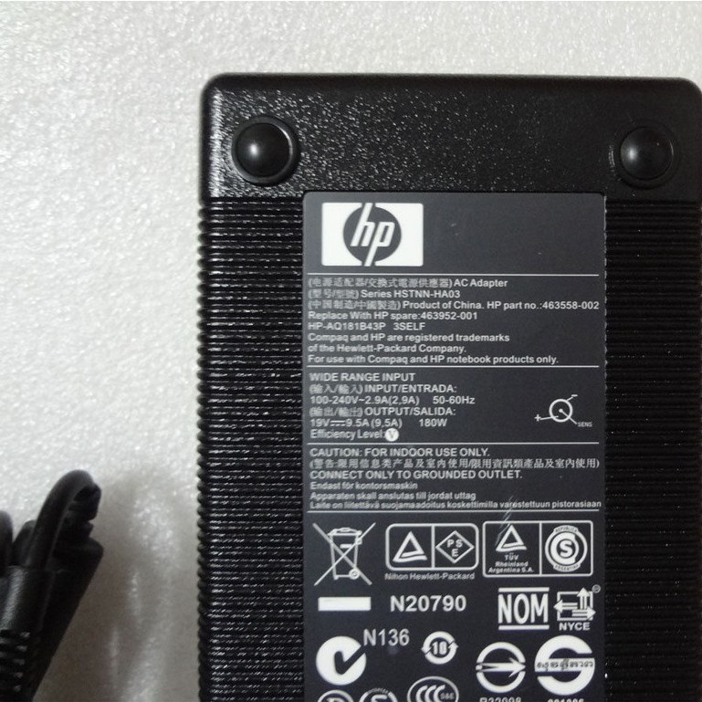 [Mã 155ELSALE giảm 7% đơn 300K] (ADAPTER) SẠC LAPTOP HP 19V-9.5A (180W) (Kim Lớn) kích thước đầu ghim 7.4 x 5.0 mm