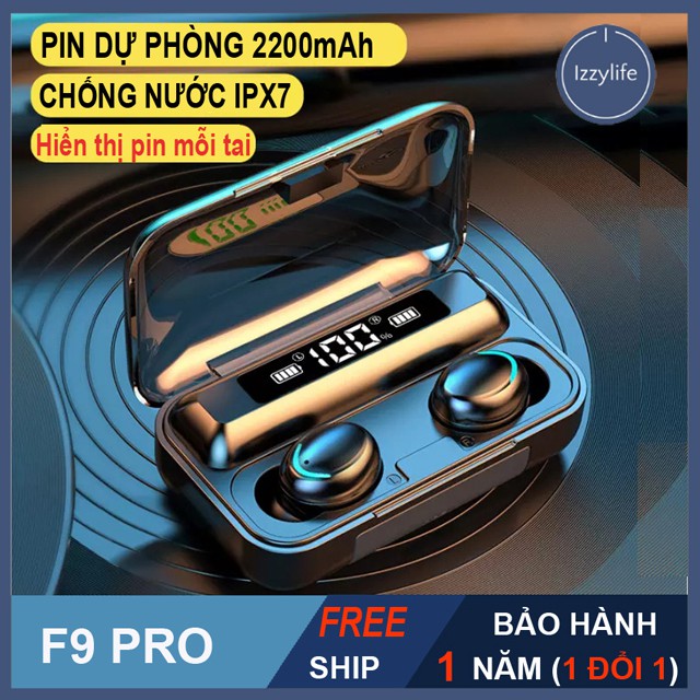 [FOR ROCK FAN] Tai Nghe Bluetooth Amoi F9 PRO, tai nghe F9 Pro Bản quốc tế, Âm vực cực dầy, nghe nhạc 5  giờ, sạc 25 lần