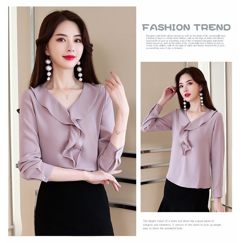 Áo sơ mi công sở ❣️FREESHIP❣️ÁO CỔ TIM HELEN- Hàng thiết kế chuẩn