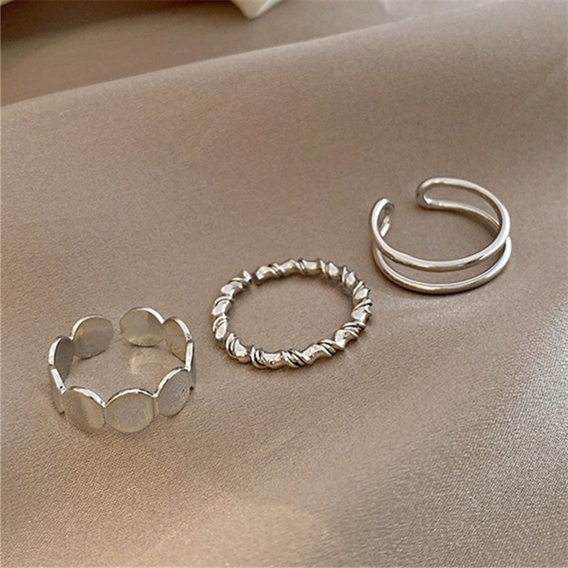 Nhẫn Trơn Hai Lớp Thiết Kế Tinh Tế Thời Trang Cao Cấp Cho Nữ