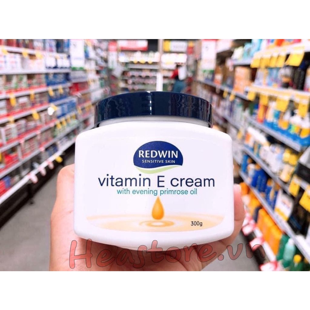 [DATE MỚI Kem Dưỡng Ẩm Redwin Vitamin E Cream 300g Úc Chính Hãng - c