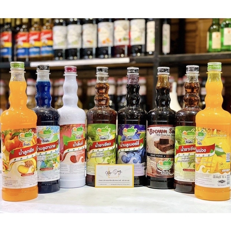 Siro trái cây Thái Lan Ding Fong 100ml