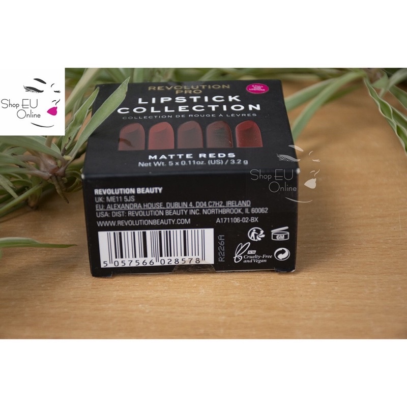 Combo son lì 5 màu - Dưỡng ẩm - Tiện lợi - Made in Anh- So Revolution PRO màu đỏ