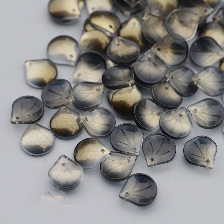 5 cánh hoa thủy tinh 13*15mm nguyên liệu làm trâm làm trang sức cố trang cosplay cổ phục