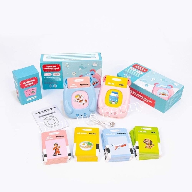 Máy Đọc Thẻ Song Ngữ Anh Việt Thế Hệ Mới Giúp Bé Học Tiếng Anh Flashcard 112 Thẻ 224 Từ Khoá Và 12 Chủ Đề