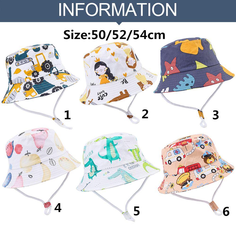 Mũ Bucket In Họa Tiết Hoạt Hình Dễ Thương Cho Bé
