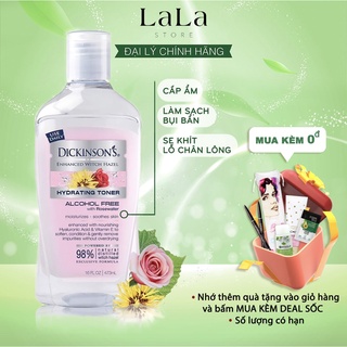 Nước Hoa Hồng Không Cồn Cấp Ẩm Dickinson's Hydrating Toner Hồng (473ml) Date 27/10/2023