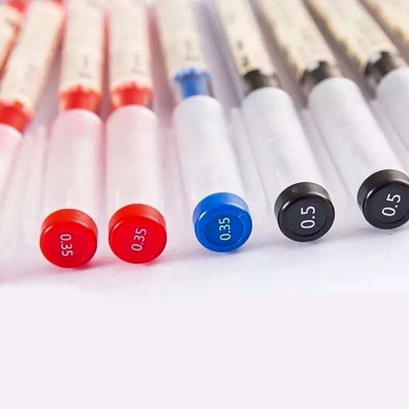 Bút mực gel 0.5/0.35mm du.pe Muji B41 mực đen/xanh/đỏ bút đầu kim nét viết đẹp