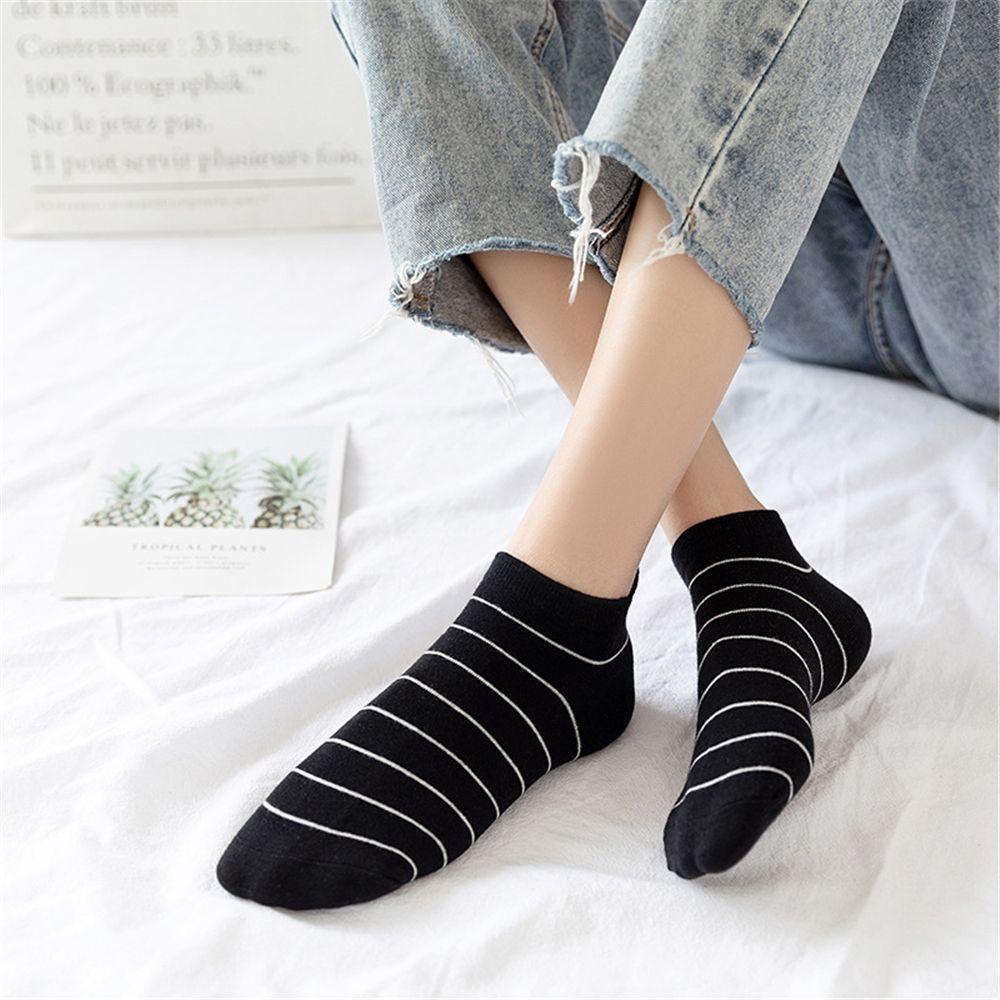 AROMA 1 Đôi Tất Cotton Ngắn Thêu Hình Động Vật Hoạt Hình Dễ Thương Cho Nữ