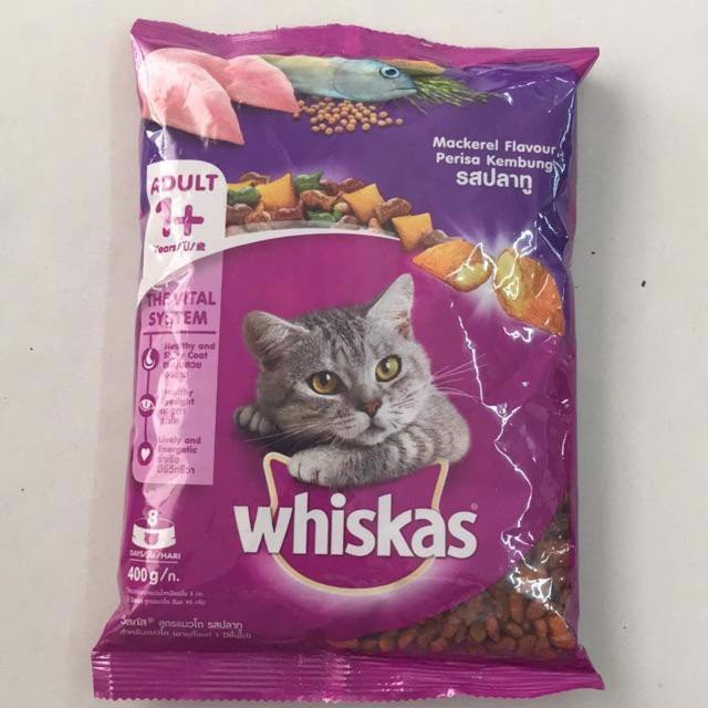 Thức Ăn Hạt Cho Mèo Lớn Whiskas Adult Gói 400g - Kimi Pets