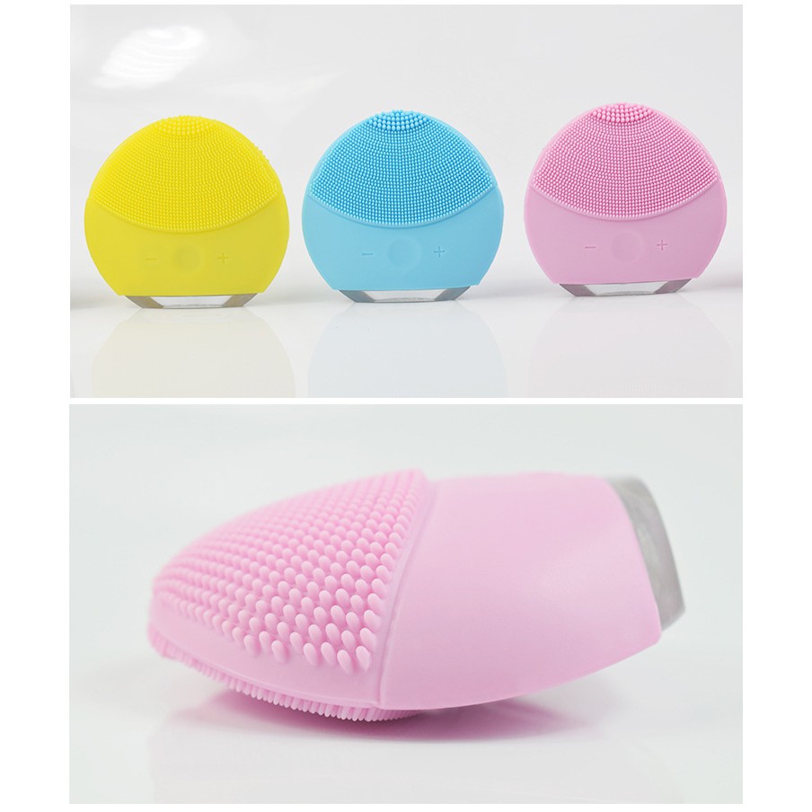 Máy Rửa Mặt - Massage Silicone Điện Sóng  Âm Làm Sạch Sâu HA380