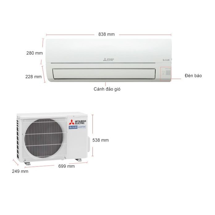 Máy lạnh Mitsubishi Electric Inverter 1.5 HP MSY-JP35VF (Miễn phí giao tại HCM-ngoài tỉnh liên hệ shop)