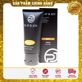 [NEW] Gel Bôi Trơn Tăng Khoái Cảm Cho Nữ Giới Truyền Nhiệt Nóng Ấm Nhanh Chóng Play&Joy Hot Dung Tích 50ml