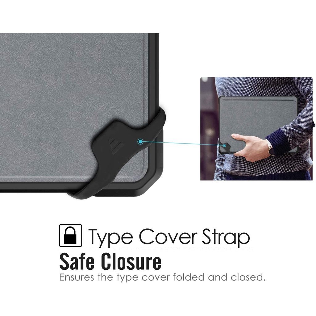 Bao da máy tính bảng có ngăn đựng bút và dây đeo tay cho Surface Go 3 2021/Surface Go 2 2020/ Surface Go 10&quot;