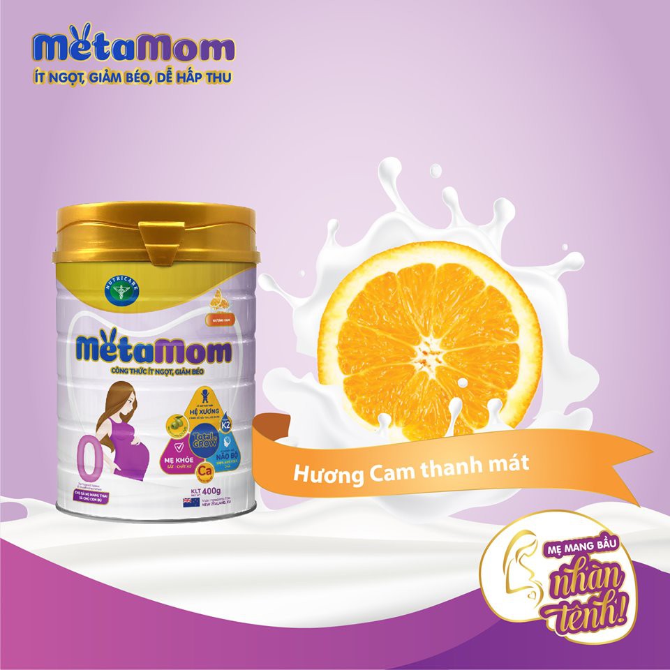 Sữa bầu Metamom mẫu mới 900g date moi 2024