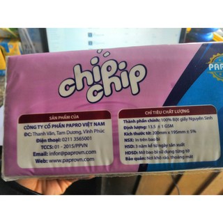Thanh Hóa - Khăn giấy rút lụa Chíp Chíp dai mịn 285 tờ
