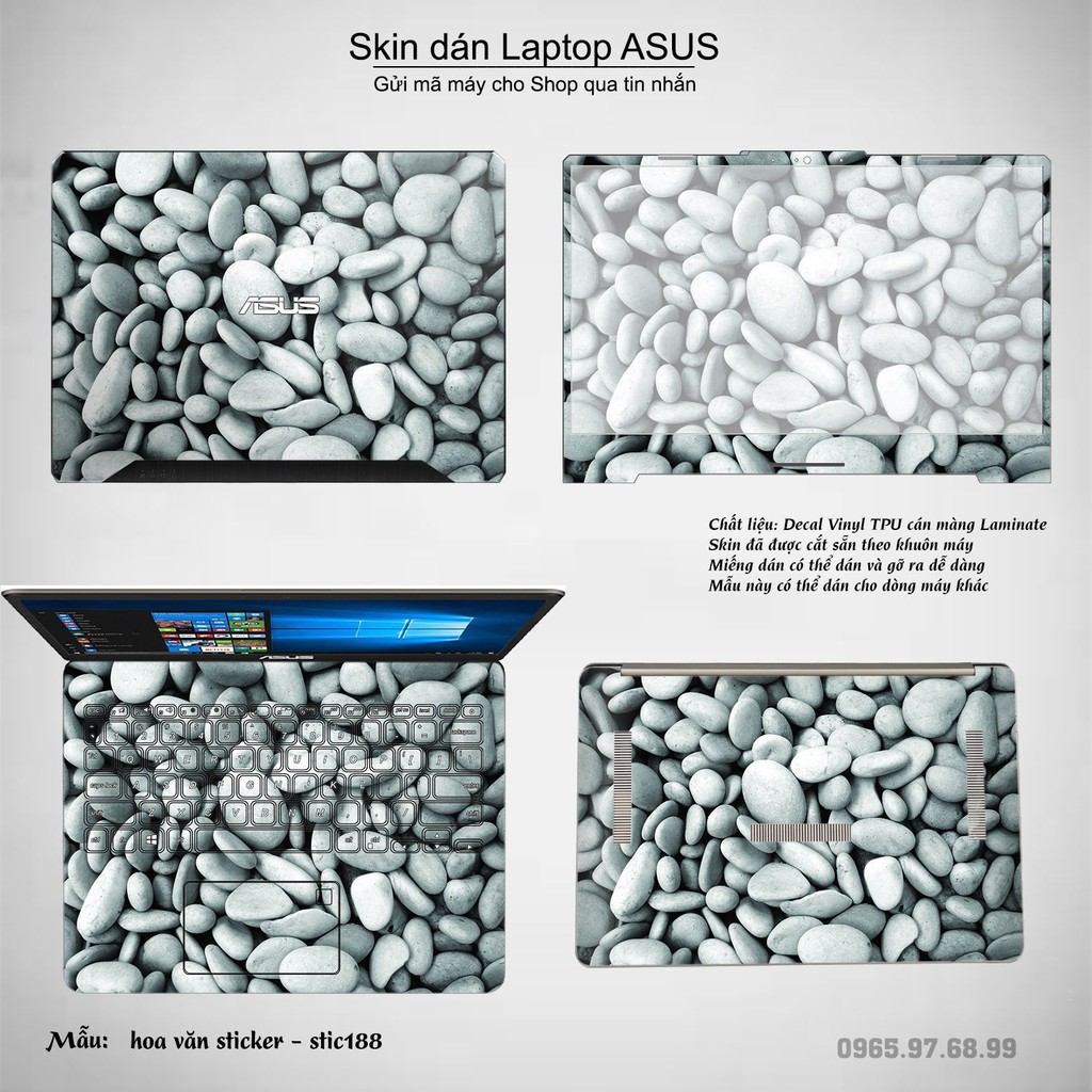 Skin dán Laptop Asus in hình Hoa văn sticker nhiều mẫu 31 (inbox mã máy cho Shop)