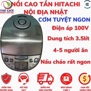 Nồi cơm cao tần điện tử Hitachi Nội địa Nhật -Loại 1 lit, nấu cực ngon, điện áp 100V, Có hẹn giờ