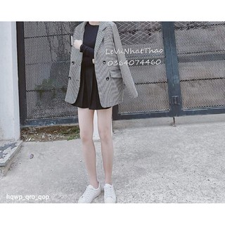 💥 ÁO BLAZER KẺ ĐẸN HQ CỰC CHẤT💥