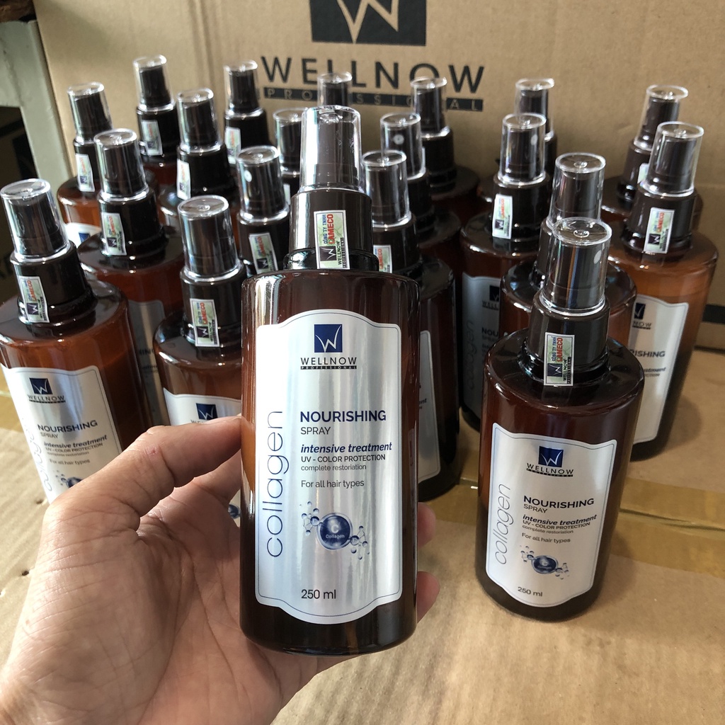 Xịt Dưỡng Tóc Collagen Hương Nước Hoa Cao Cấp Wellnow 250ml