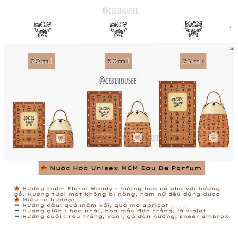Nước Hoa Unisex MCM Eau De Parfum