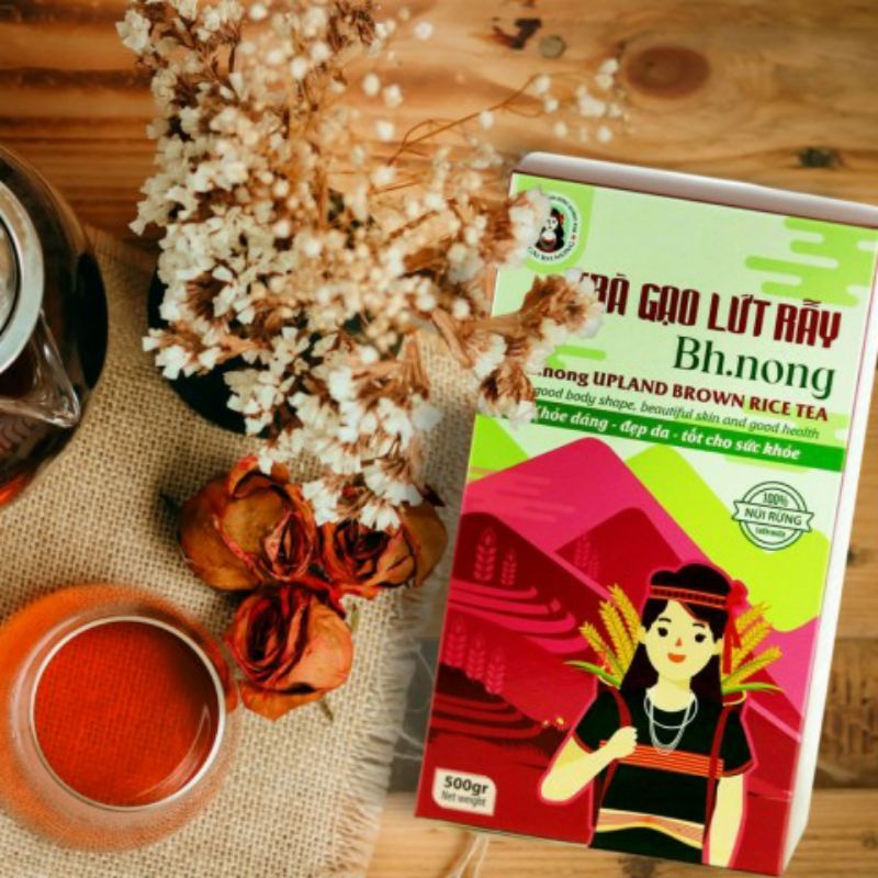 Trà gạo lứt rẫy Bhnong