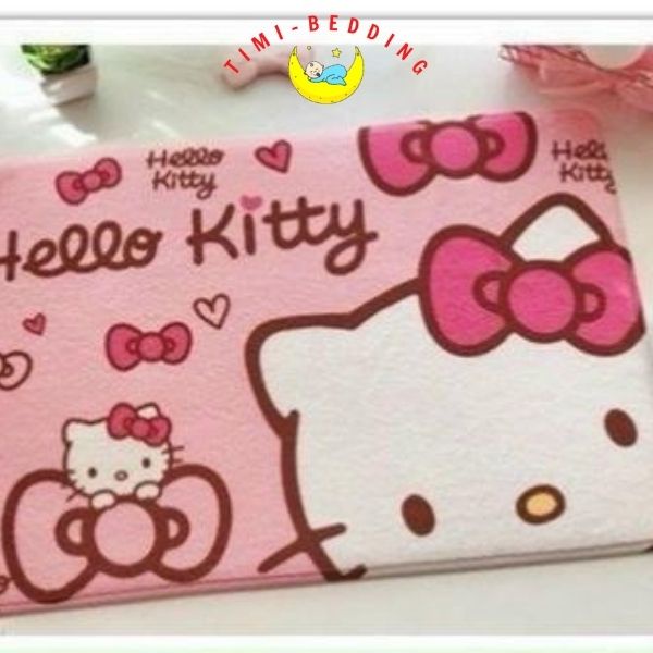 Thảm lau chân hình thỏ hello kitty – Thảm chùi chân hình con vật chống trượt, thấm nước – Timibedding