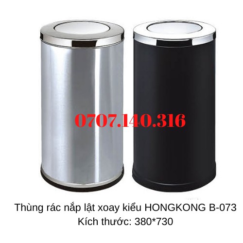 Thùng Rác Inox Nắp Lật Xoay, Thùng Rác Inox Nắp Bập Bênh