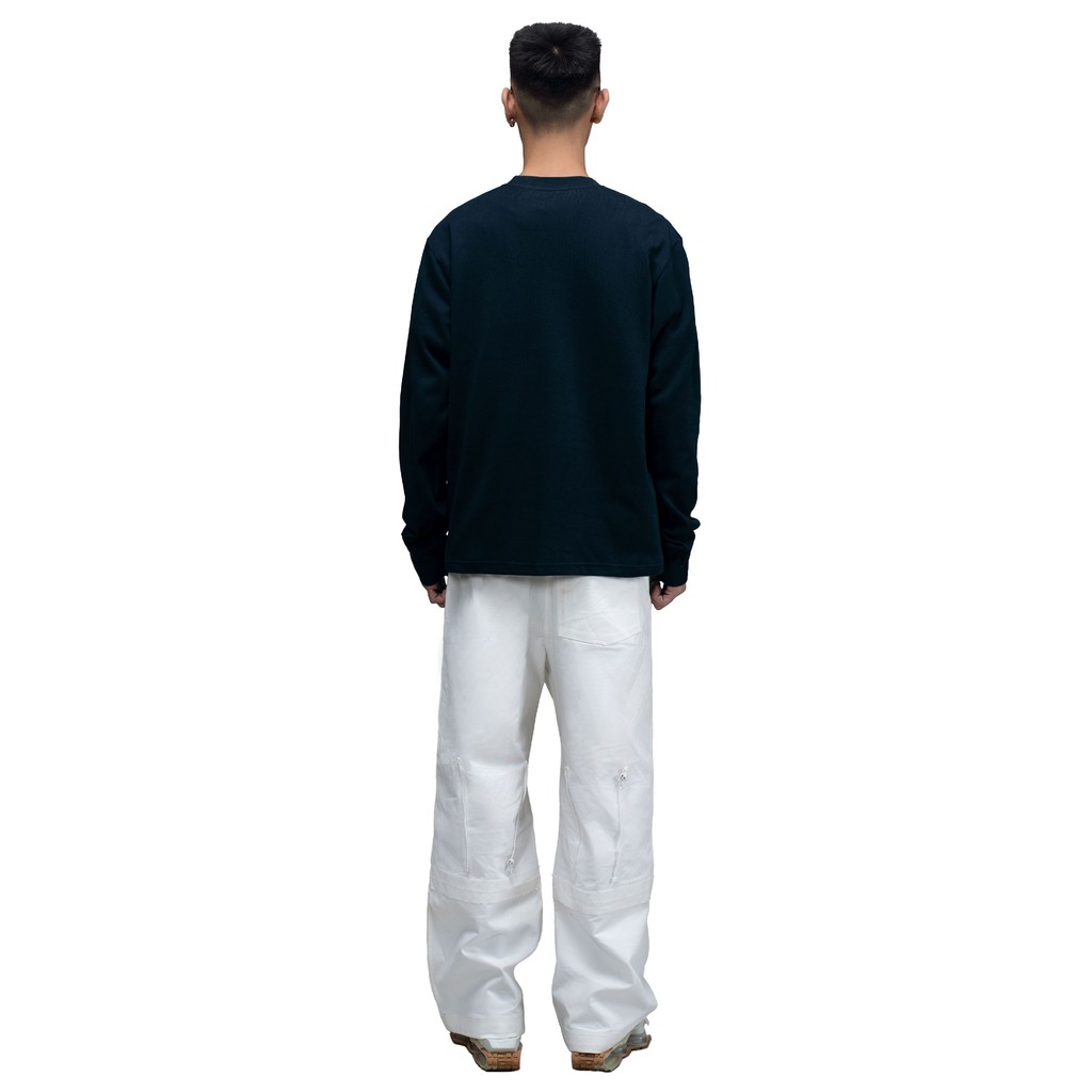 BEUTER BLANK NAVY LONG SLEEVE T-SHIRT | BigBuy360 - bigbuy360.vn