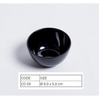 Chén Chè, Chén Chấm Màu Đen Nhựa Melamine