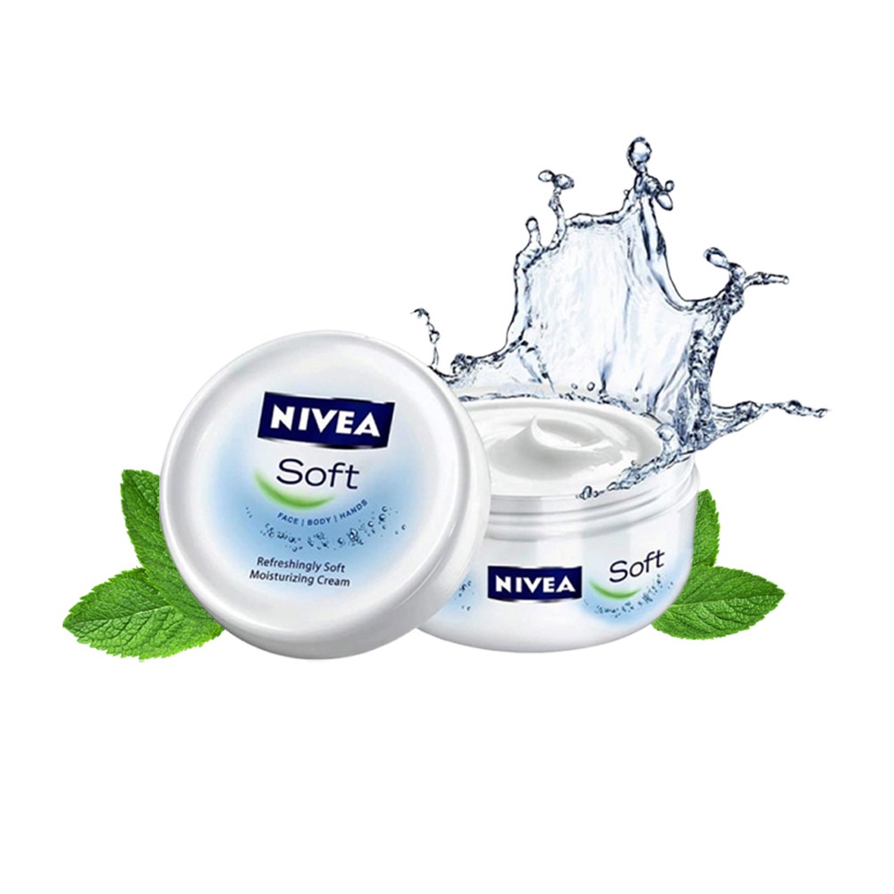 Kem dưỡng Nivea Soft, cấp ẩm làm sang mịn da,hàng nội địa Đức